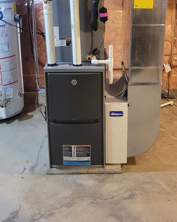 High-efficiency furnace and air handler installed by Kanata HVAC